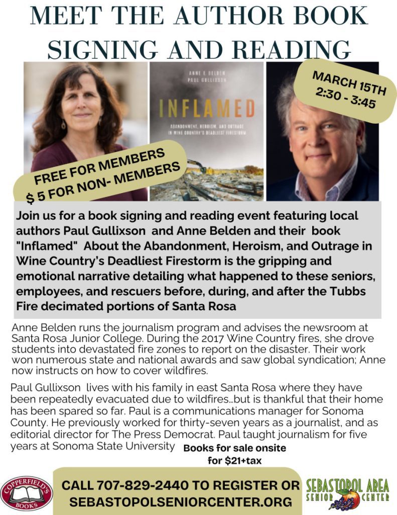 Meet the Author Book Signing and Reading – What’s Happening in Sebastopol?