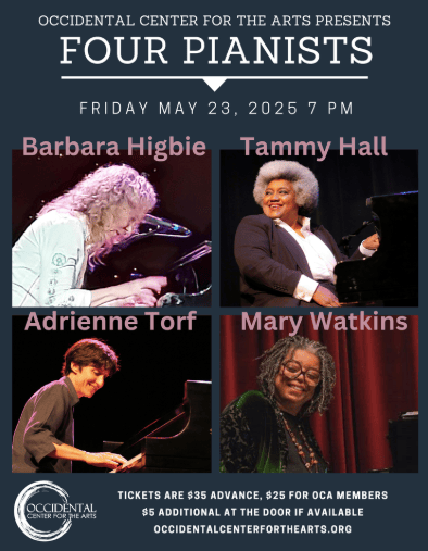 Four Pianists with Barbara Higbie, Tammy Hall, Adrienne Torf and Mary Watkins